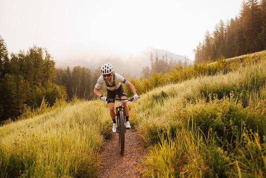 cyclist runner choosing drink mix no nonsense nutrition